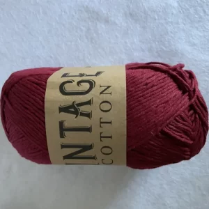 Vintage Dk Cotton Dark Red