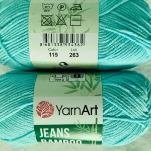 YarnArt Jeans Bamboo 50g Ball Shade Light Turquoise